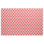 Rote und weiße Herzen Stoff (Yard (91,4 cm))