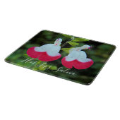 Rote und weiße Hot Lives Salvia Schneidebrett (Ecke)