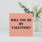 Rote und weiße, karierte Herzen Valentinin Muster (Stehend Vorderseite)