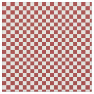 Rote und weiße karierte Quadrate Stoff