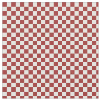 Rote und weiße karierte Quadrate Stoff