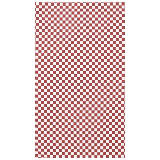 Rote und weiße karierte Quadrate Tischdecke (Vorderseite)