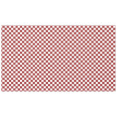 Rote und weiße karierte Quadrate Tischdecke (Vorderseite (Horizontal))
