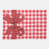 Rote und weiße Karos Geschirrtuch (Horizontal)