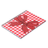 Rote und weiße Karos Notizblock (Linke Seite)