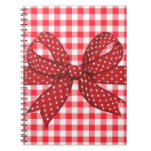 Rote und weiße Karos Notizblock (Vorderseite)