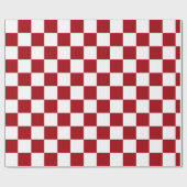 Rote und weiße Karton Geschenkpapier (Flach)