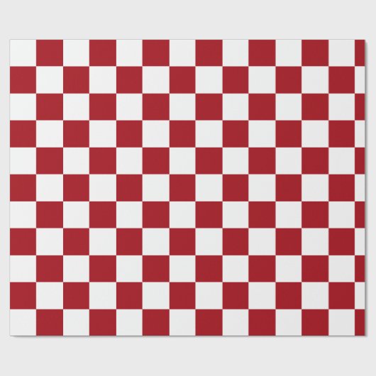 Rote und weiße Karton Geschenkpapier (Flach)