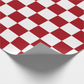 Rote und weiße Karton Geschenkpapier (Ecke)