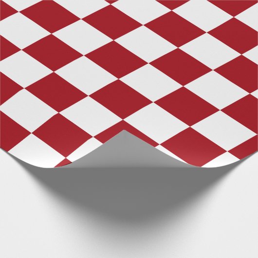 Rote und weiße Karton Geschenkpapier (Ecke)