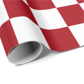 Rote und weiße Karton Geschenkpapier (Rolleneckpunkt)