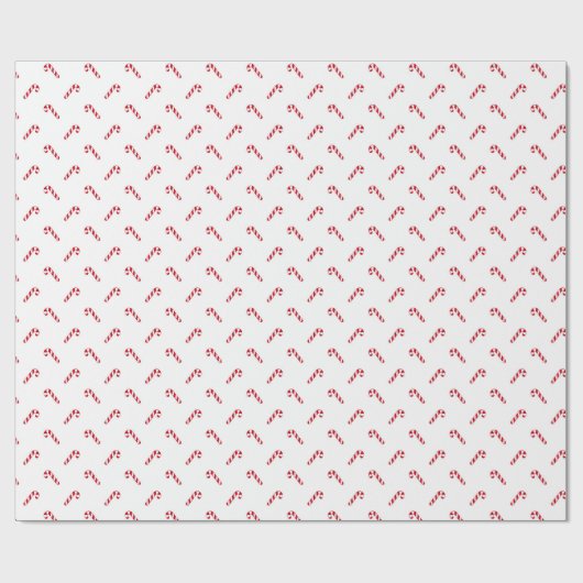 Rote und weiße Kerzen Geschenkpapier (Flach)