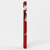 Rote und weiße Kirschblossom Blumenmonogramm Case-Mate iPhone Hülle (Hinten/Rechts)