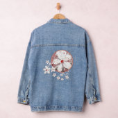 Rote und weiße Kirschblüte Sakura Jeansjacke (Hangar)
