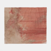 ROTE UND WEISSE KONKRETE WAND FLEECEDECKE (Vorderseite (Horizontal))