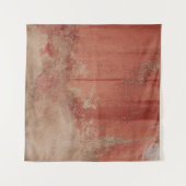 ROTE UND WEISSE KONKRETE WAND WANDTEPPICH (Vorderseite (Horizontal))