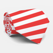 Rote und weiße Krawatte (Gerollt)