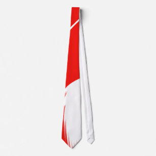 Rote und weiße Krawatte