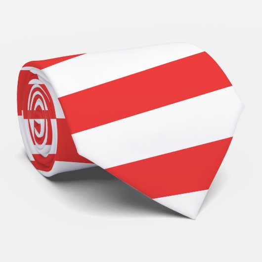 Rote und weiße Krawatte (Gerollt)