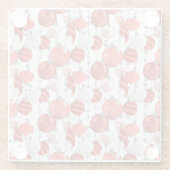 ROTE UND WEISSE KRISTALLORNAMENTE GLASUNTERSETZER (Rückseite)