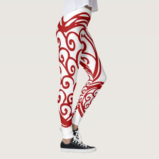 Rote und weiße Leggings (Rechts)