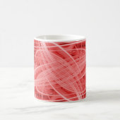 Rote und weiße Leichtpfade Kaffeetasse (Mittel)