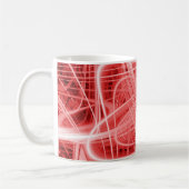 Rote und weiße Leichtpfade Kaffeetasse (Links)