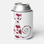 Rote und weiße Liebe Dosenkühler (Kanne Rückseite)
