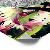 Rote und weiße Lippenrahmen ergänzen Ihr Foto Poster (Ecke)