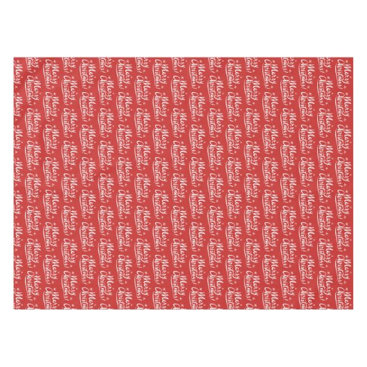 Rote und weiße Mustertischdecke der frohen Tischdecke (Vorderseite (Horizontal))