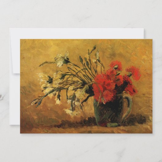 Rote und weiße Nelken von Vincent van Gogh (Vorderseite)