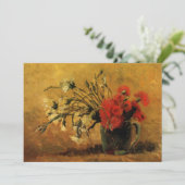 Rote und weiße Nelken von Vincent van Gogh (Stehend Vorderseite)