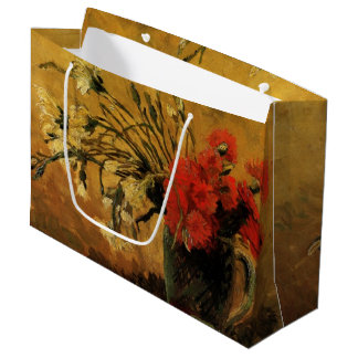 Rote und weiße Nelken von Vincent van Gogh Große Geschenktüte