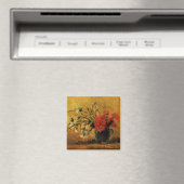 Rote und weiße Nelken von Vincent van Gogh Magnet (In Situ (Geschirrspüler))