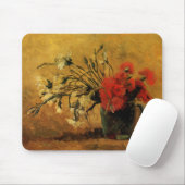 Rote und weiße Nelken von Vincent van Gogh Mousepad (Mit Mouse)