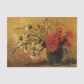 Rote und weiße Nelken von Vincent van Gogh Seidenpapier (Vorderseite)