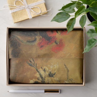 Rote und weiße Nelken von Vincent van Gogh Seidenpapier