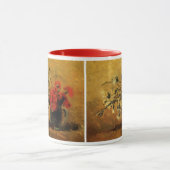 Rote und weiße Nelken von Vincent van Gogh Tasse (Zentrum)