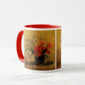Rote und weiße Nelken von Vincent van Gogh Tasse (Vorderseite Links)