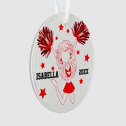 Rote und weiße 📣 ornament (Vorderseite)