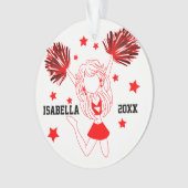 Rote und weiße 📣 ornament (Vorderseite)