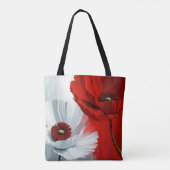 Rote und weiße Pflaumen Tasche (Rückseite)