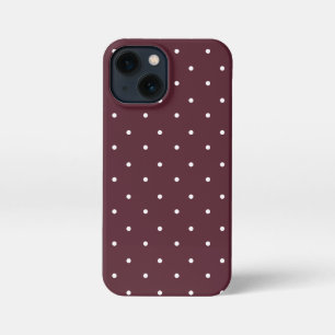 Rote und weiße Polka Dots Telefonfälle iPhone 13 Mini Hülle