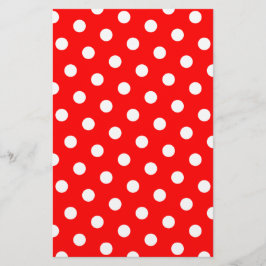 Rote und weiße Polka-Punkte