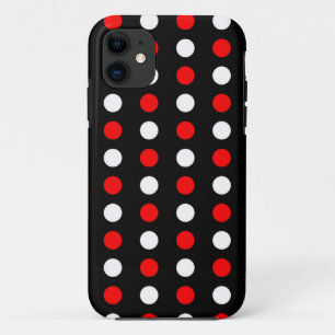 Rote und weiße Polka-Punkte-Muster Case-Mate iPhone Hülle