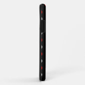 Rote und weiße Polka-Punkte-Muster Case-Mate iPhone Hülle (Hinten/Rechts)