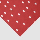 Rote und weiße Polka-Punkte Seidenpapier (Ausschnitt)