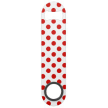 Rote und weiße Polka-Punkte