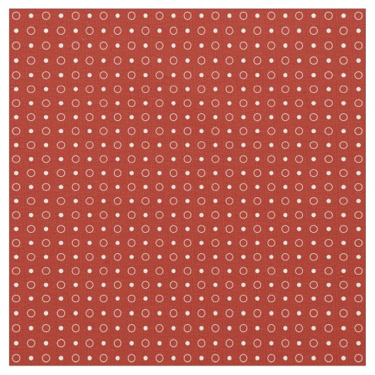 Rote und weiße Polka-Punkte Stoff (Nahaufnahme)