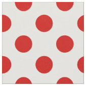 Rote und weiße Polka-Punkte Stoff (Nahaufnahme)